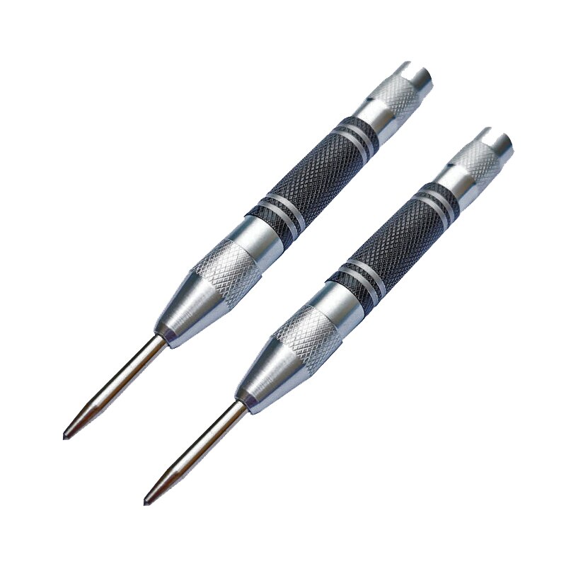 Automatic Center Pin Spring Loaded Mark Center Punch Tool Wood Indentation Mark Woodworking Tool Bit 2pcs Punch Needle Upgrade