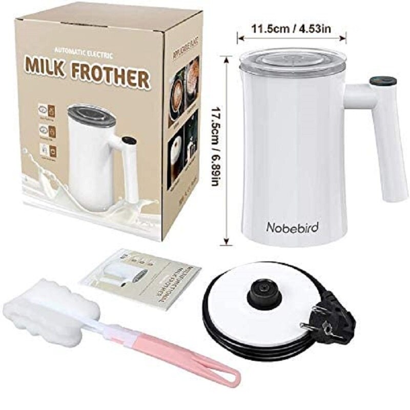 Nobebird Milk Frother Electric Steamer Making Latte Cappuccino Chocolate Automatic Warmer Stainless Steel Home Appliances