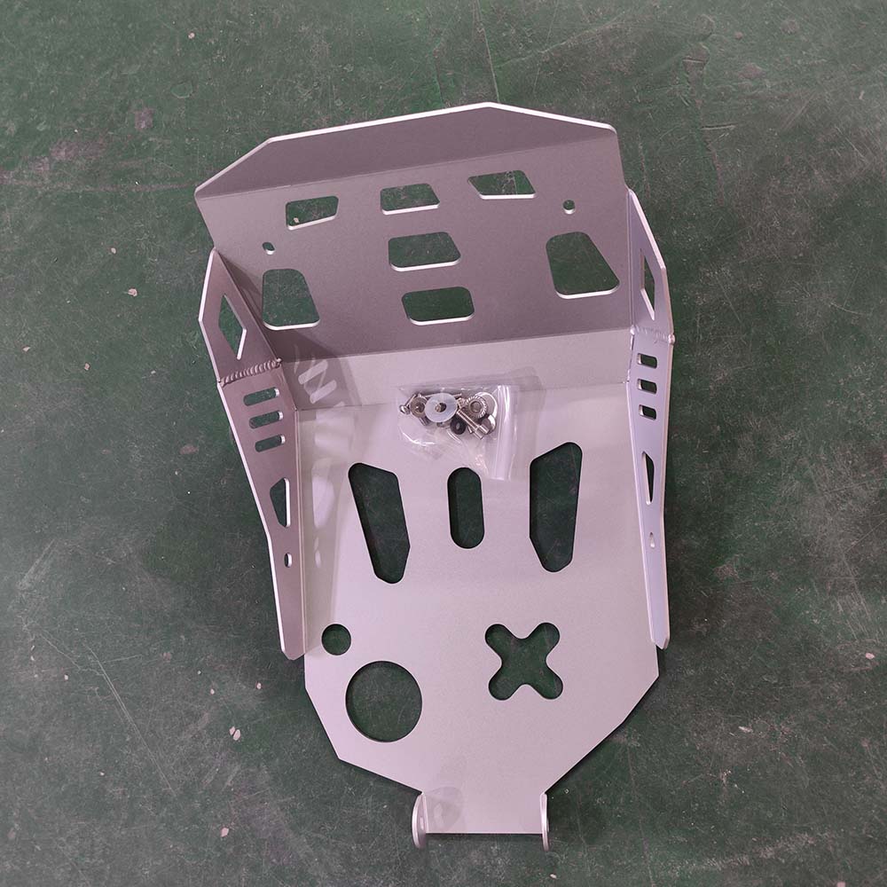 Para Loncin VOGE 300 Rally 300 GY RALLY300 accesorios cubierta de protección del motor chasis bajo Protector placa de deslizamiento Protector del vientre: Plata