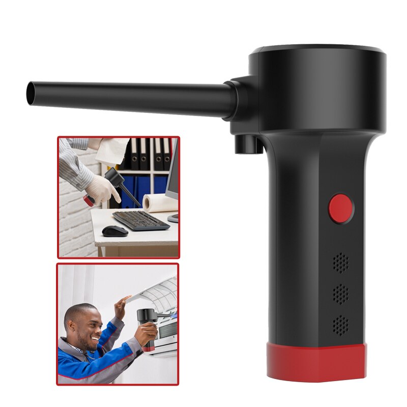 Electric Air Duster chargeable,Compressed Air Cans USB,Cordless Air blower Cleaning Dust,Laptop Cleaner, Computer PC canned air: blower-Vacuum 2IN1