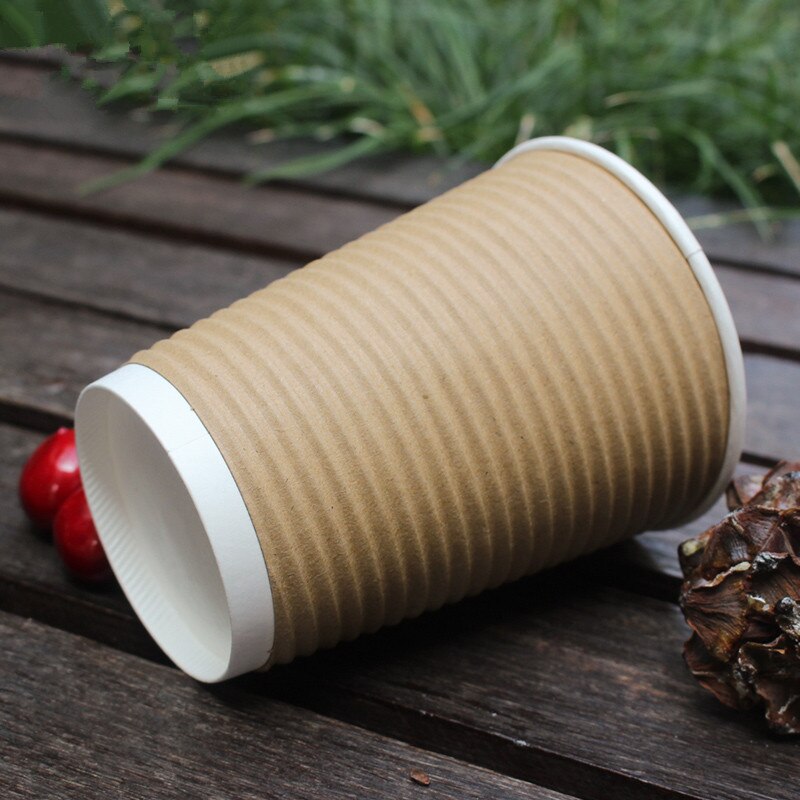 50pcs 8oz/12oz/14oz/16oz Kraft papaer paper cup disposable coffee cup birthday party favors milk tea juice cold dirnk cups
