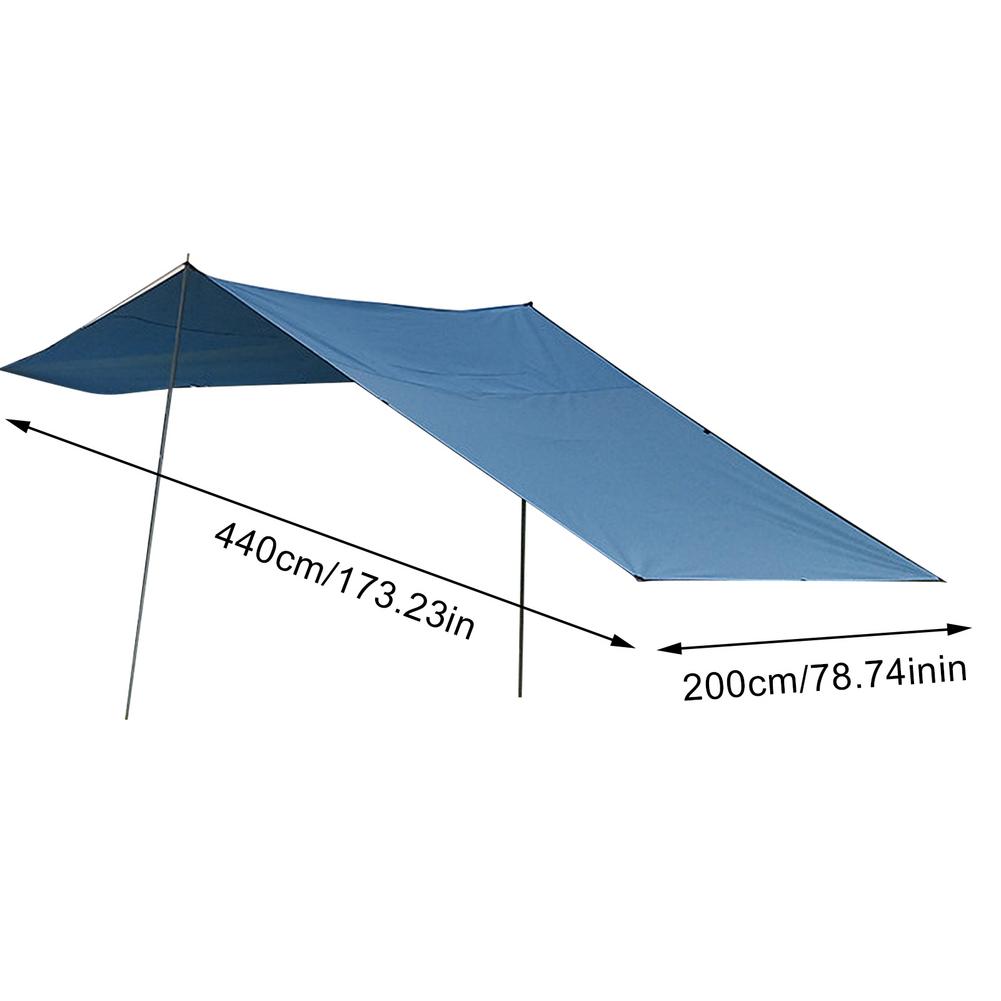 Car Rainproof Awning Rooftop Rain Canopy Oxford Cloth Camping Sun Sail Shade Tent Tailgate Awning Tent Roof Top Camping Outdoor: 440x200cm