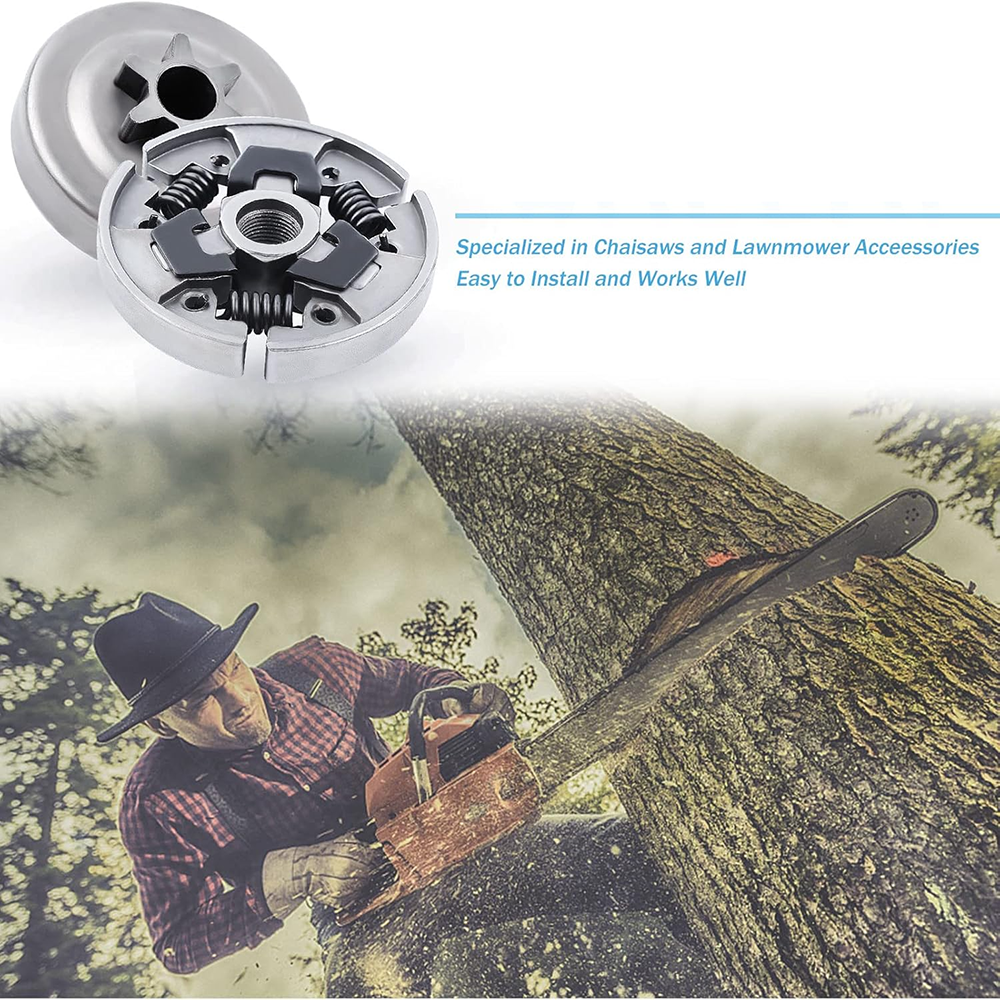 Kettingzaag Kit Tandwiel Koppeling Drum 3/8 "Voor Stihl 017 018 021 023 MS170 180 210 230 250 Naaldlager wasmachine E-Clip Wormwiel