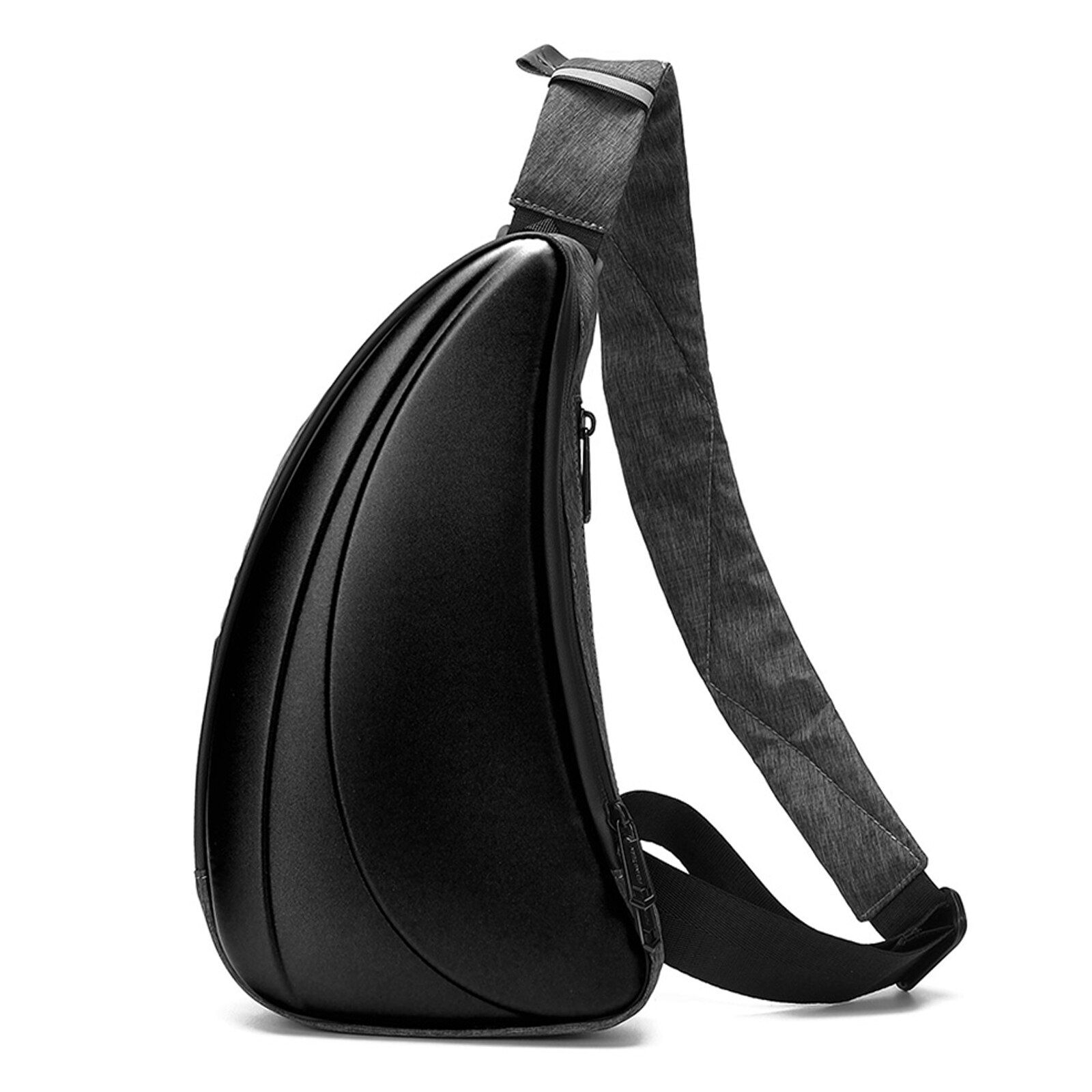 Sling Bag Crossbody Bag Shoulder Backpack Waterproof Travel Chest Bag USB Port Casual Daypack Sling bag for Men Women: Black