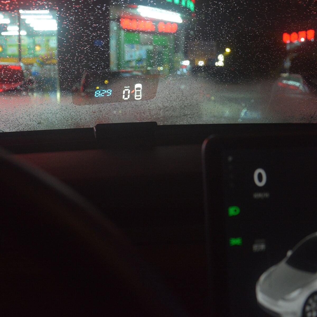 Tesla Model Y &amp; Model 3 HUD-pantalla especial Head Up, proyector de parabrisas, velocidad, batería, porcentaje de potencia, indicador de advertencia para pantalla de puerta