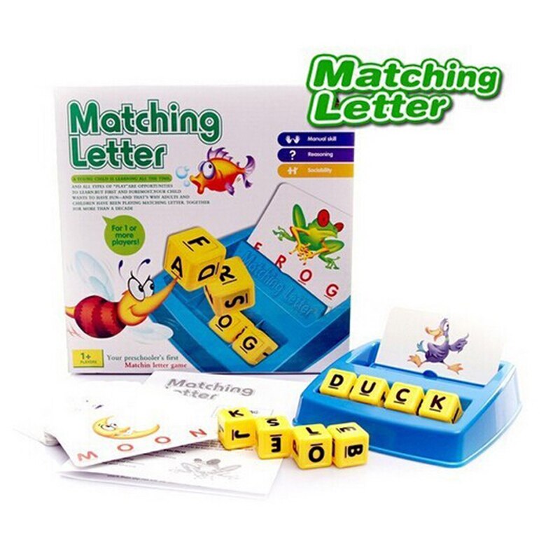Engelsk stave alfabet bogstav spil børn puslespil udfordring pædagogisk legetøj til børn abcdefghijklmnabc