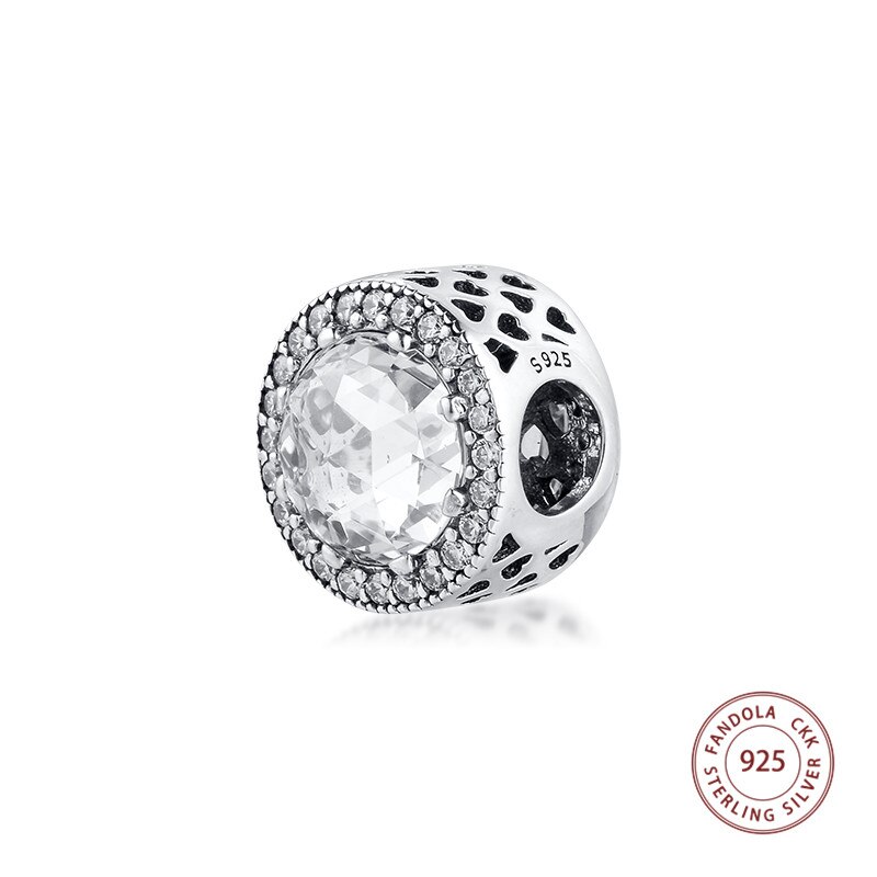 Passt berloques Charme Armband 925 Sterling Silber Radiant Herzen Klar CZ Charme Perlen für Schmuck Machen Frauen Zubehör