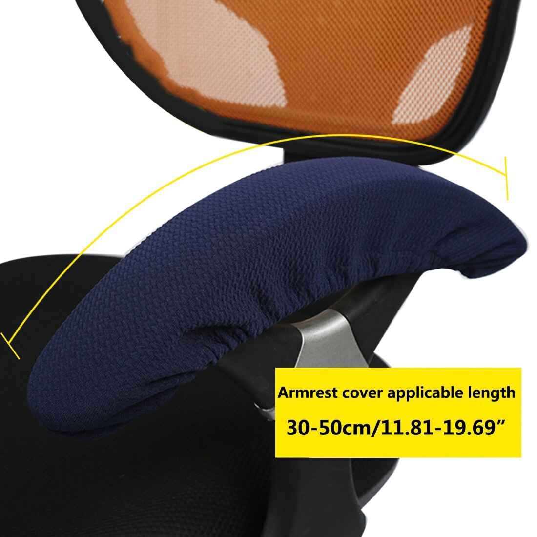 2pcs/pair Chair Armrest Cover Computer Chair Arm Protectors Couch Elastic Coffee Tub Sofa Armchair Cover Elbow Arm Rest Covering