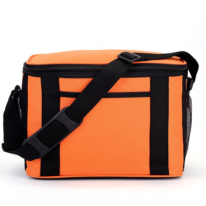 Schouder Picknick Koeltas Waterdichte Outdoor Camping Fruit Snacks Drinken Houden Verse Handtas Grotere Capaciteit Voedsel Thermische Pouch: Orange