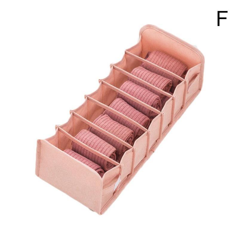 Boîte De Rangement Lingerie Chaussettes Soutien-Gorge Sous-Vêtements Pliable Diviseur Tiroir Placard Organisateur Ménage Vêtements Boîte De Rangement: Bleu