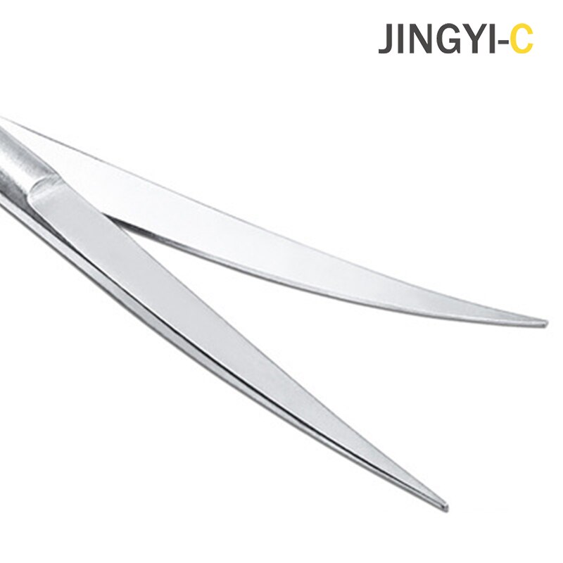 Stainless Steel Scissors Straight Curved Cuticle Scissor Dead Skin Spring shear Open Eye Microscissors Manicure Tools 12/16cm