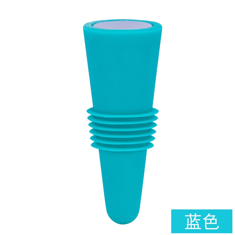 Premium Silicone Wine and Beverage Bottle Cap Set Leak Proof Champagne Bottles Sealer Stoppers Wine Cork Saver Stopper Reusable: blue