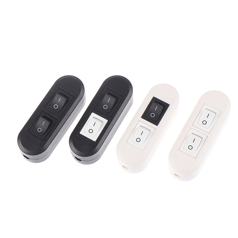 1pc Double Control Table Lamp Floor Lamp Mother Lamp Online Switch Two-button Dual Control Switch