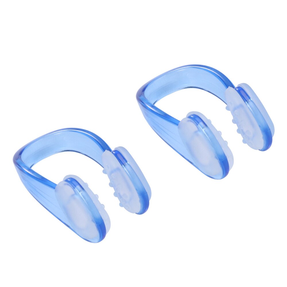 10 stk voksne unisex svømmeneseklemme nesebeskyttelse mykt silikonbassengtilbehør for dykking (rosa)