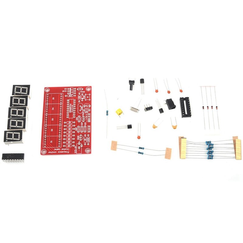 DIY Kits 1Hz-50MHz Crystal Oscillator Frequency Counter Meter with DIY DT830B Digital Multimeters Kit