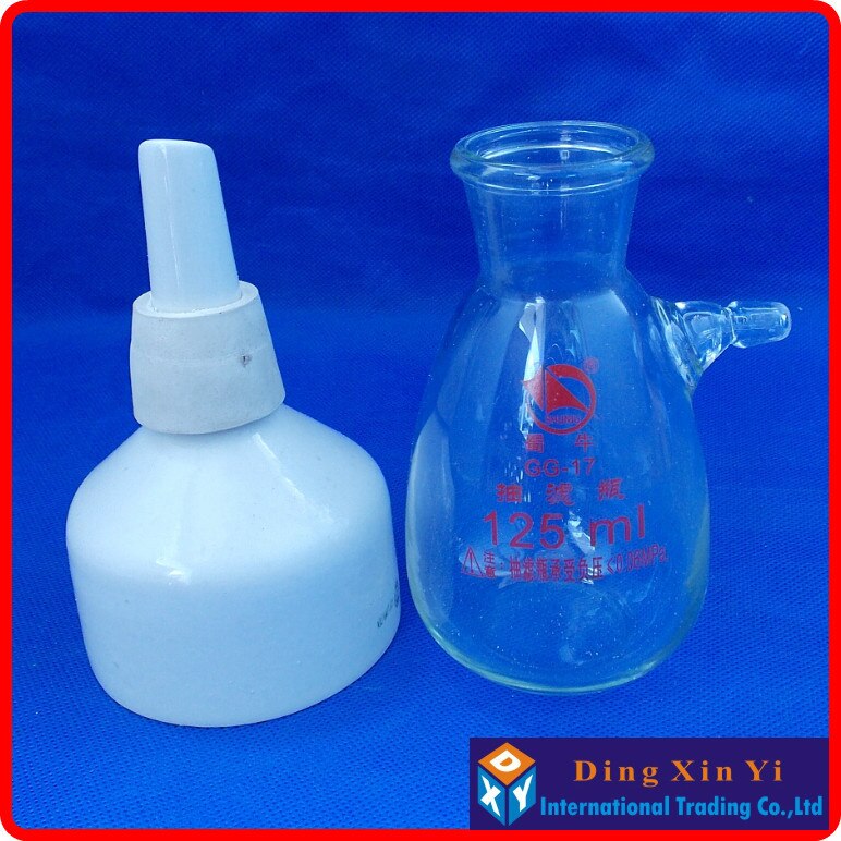 Matraz de succión de 125ml + embudo buchner de 80mm, Kit de filtración de embudo Buchner, con matraz de vidrio de pared pesada, laboratorio de química