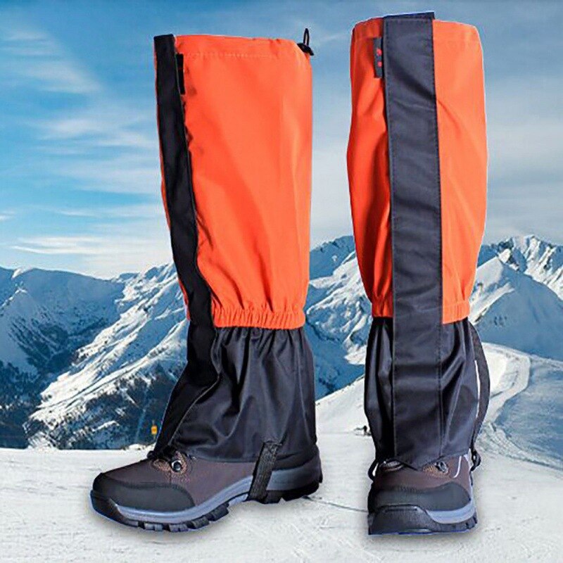 Impermeable protector para calzado de ciclismo hombres mujeres niños botas de esquí polainas de nieve al aire libre senderismo Trekking escalada esquí pierna Legging polainas