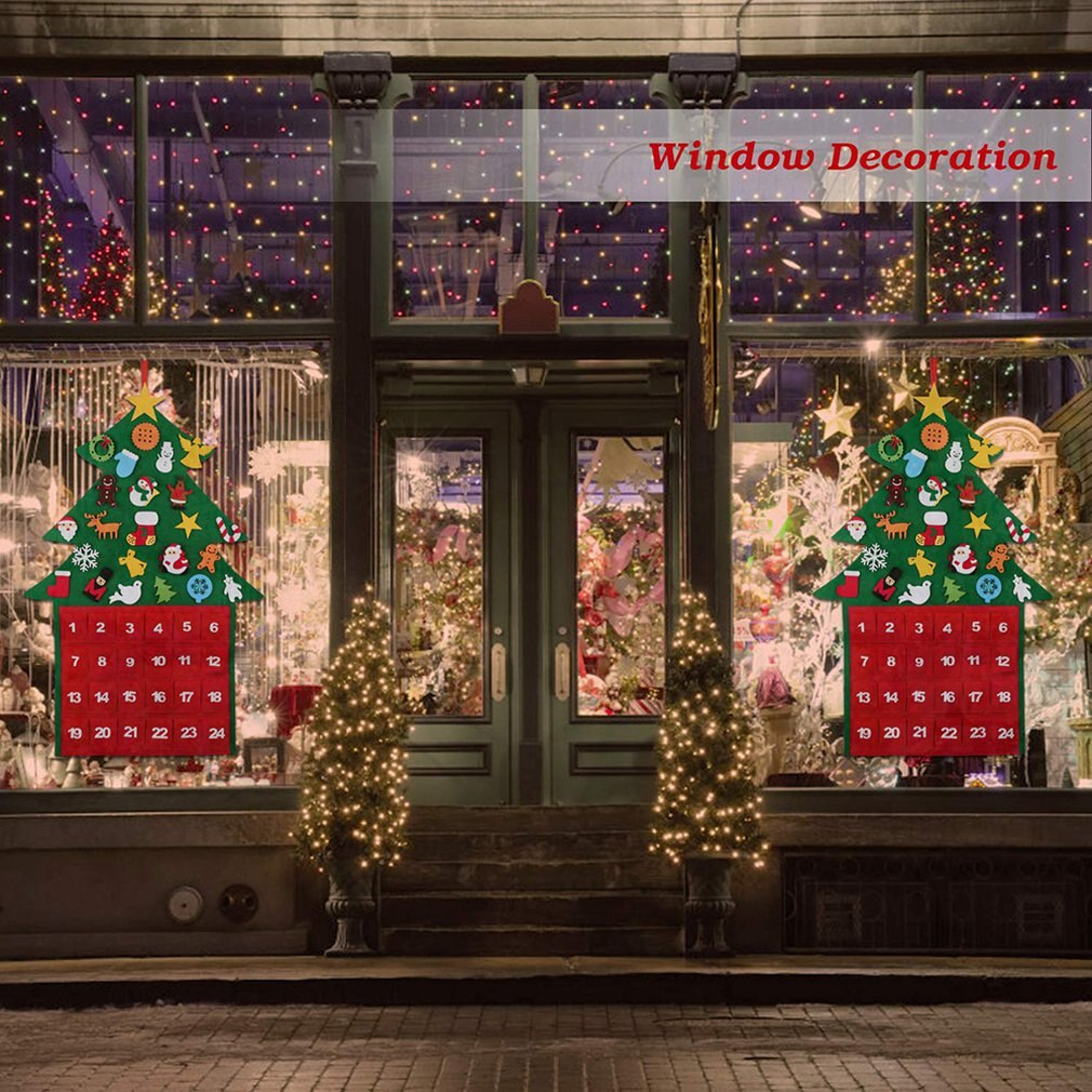 Julgransfilt små julgransdekorationer julgransfilt med rep för barn jul