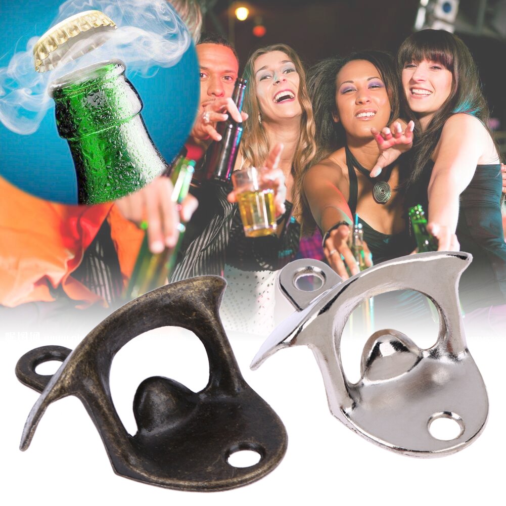 Wall Mounted Bottle Opener Wine Beer Opener Tools Bar Drinking Accessories Home Decor Party Supplies Gadget Kitchen Gadgets