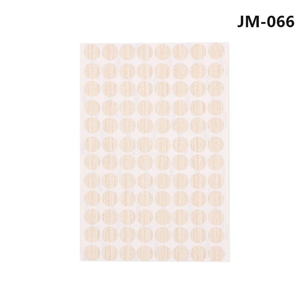 96Pcs/Sheet 15 Mm Meubels Schroef Cover Caps Stickers Zelfklevende Decoratieve Films Hout Ambacht Bureau Kast Ornament: JM-066