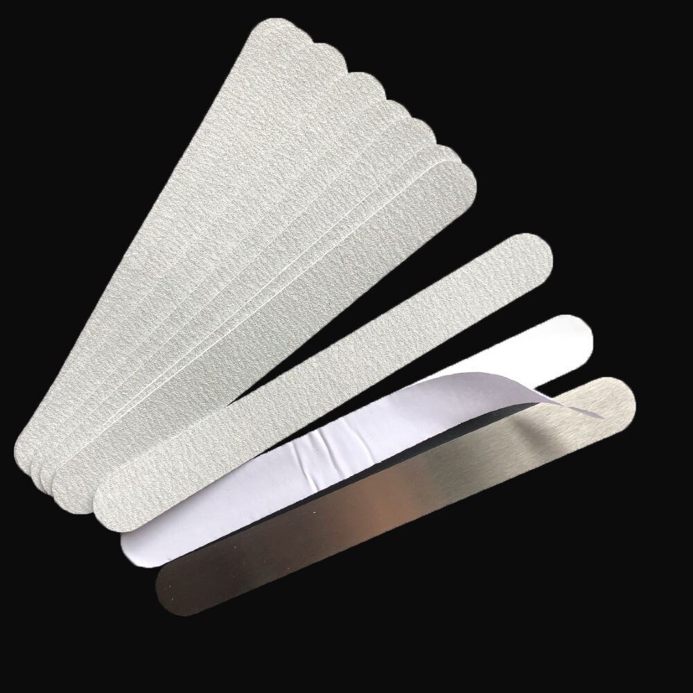 1 pc metalen kladjes met 1 set (10 stuks) vervanging pads nail professionele bestand verwijderbare schuurpapier