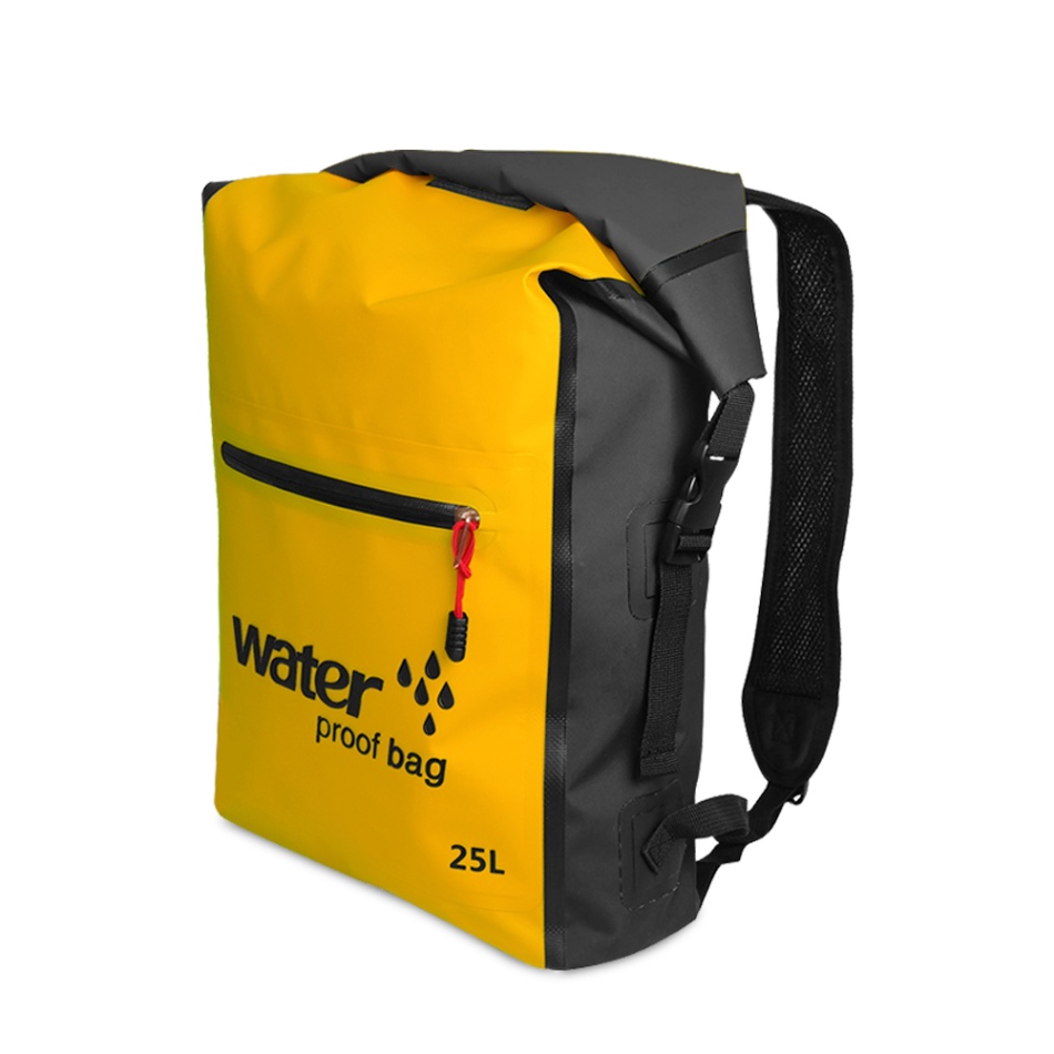 25L Outdoor Waterproof Bag dry bag Roll Top Floating Backpack for Kayaking Rafting Boating River Trekking accessiores: yellow