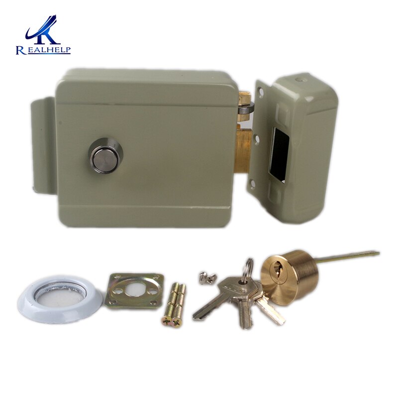 Anti-theft Electric Rim Lock For Metal Door Gate China Rim Lock Access Control System Electric Control Lock Video Door Phone