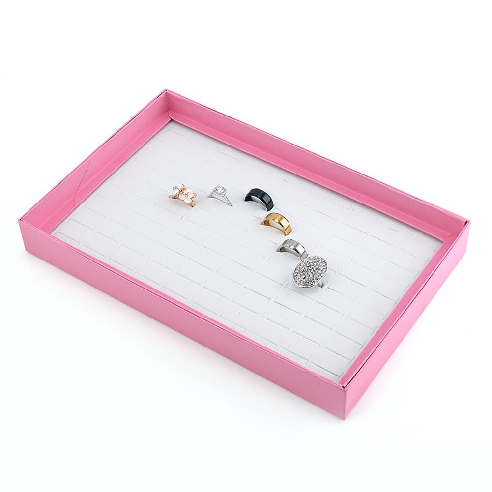 100 Slot Ring Sieraden Display Lade Show Case Organizer Box Storage Houder Sieraden Display Voor Ringen/Oorbellen Sieraden Organizer N