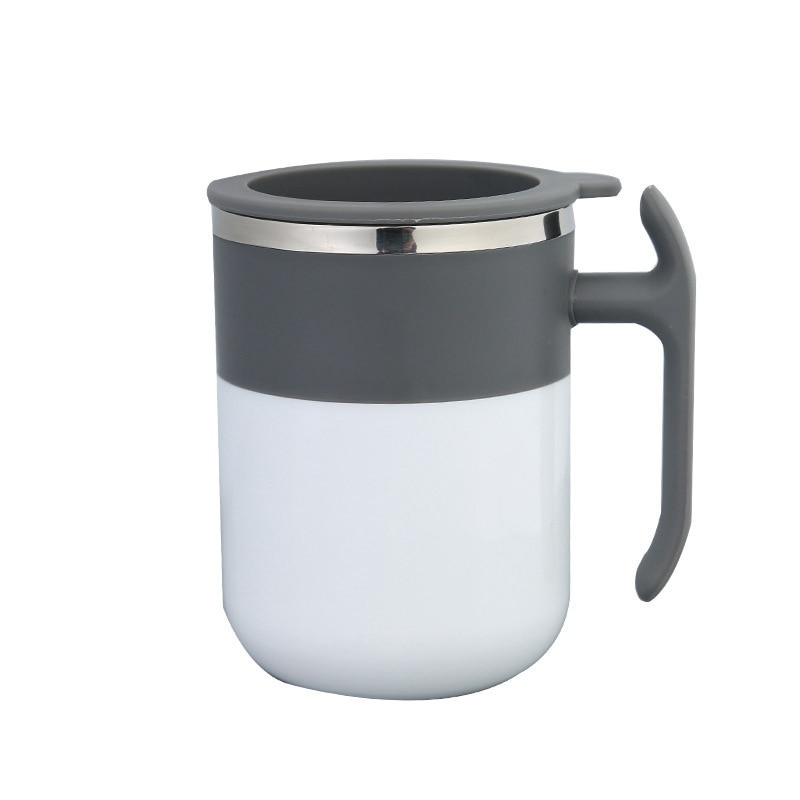 Tazón taza mezcladora automática de auto agitación sin batería taza mezcladora de café y leche ajuste inteligente de temperatura Vaso Mezclador de jugo para: White