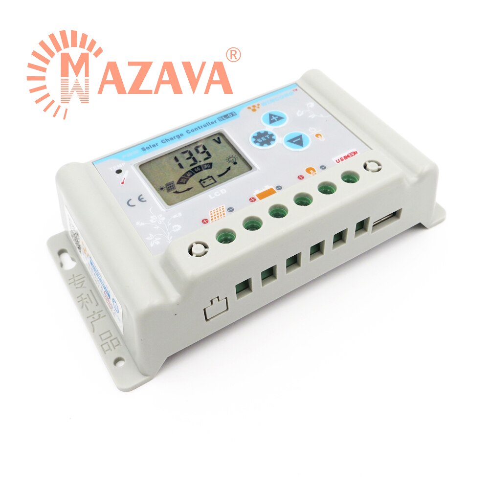 1Stck 10A 20A 30A Wincong Solar- Laderegler 12V 24V LI LI-Ion NI-MH LiFePO4 Batterie Regler Einstellbar