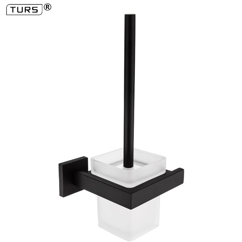 SUS 304 Stainless Steel Bathroom Hardware Set Black Matte Paper Holder Toothbrush Holder Towel Bar Bathroom Accessories