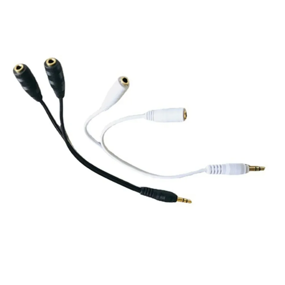 Hoofdtelefoon Splitter 3.5Mm Verlengkabel Audio Stereo Y Splitter (Hifi-Geluid) 3.5Mm Mannelijk Naar 2 Poorten 3.5Mm Vrouwelijke Splitter