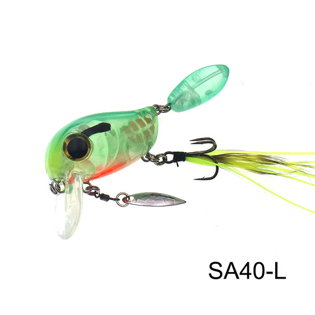 Histolure fiske sluk  sa40 sveiv 40mm 8g 12 farger flytende sluk bass gjedde wobblere crankbait: Sa40 l