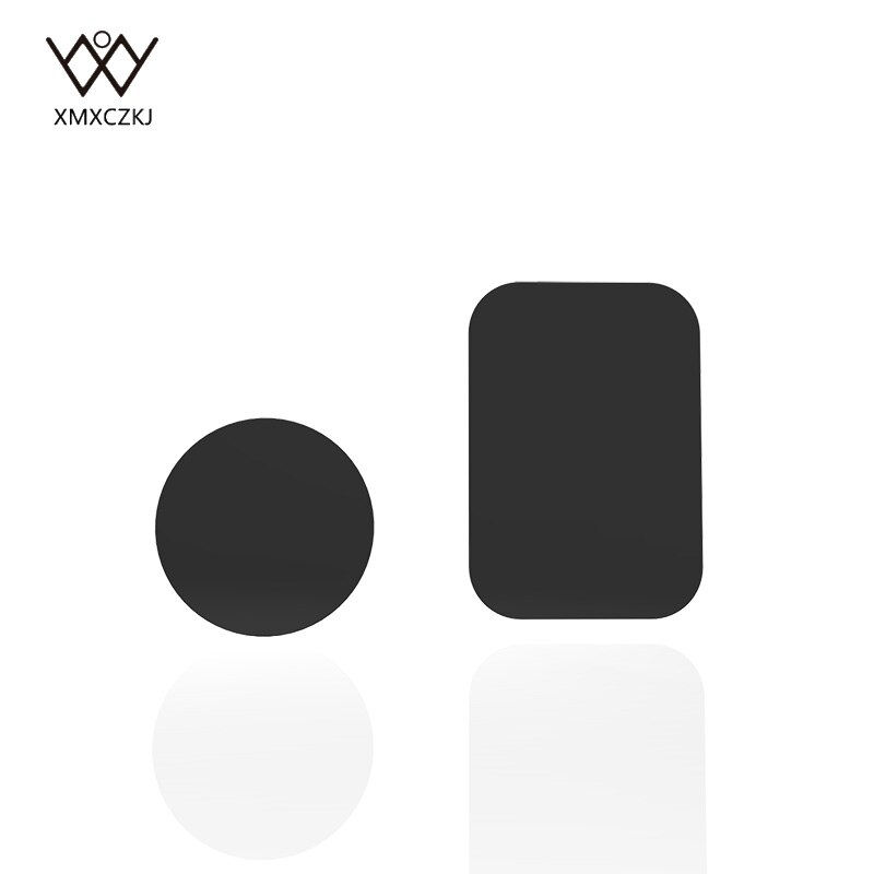 Metal Plate Universal Mount Metal Plate Kit with Adhesive for Magnetic Car Mount Cell Phone Holder Magnet Mobile Stand: 1round 1 rectangle