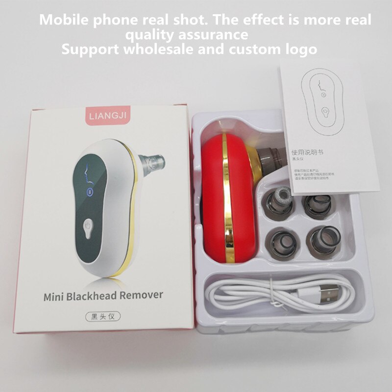 Draagbare mee-eter acne machine diepe gezichtsreiniging acne acne vacuüm zuig acne acne schone huidverzorging schoonheidsmachine