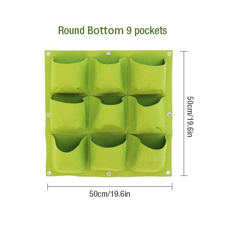 Wanddecoratie bonsai zakken met 81 zakken, groene kweekzakken, plantenbak, verticale tuin, vaas, muurplant, bloempot, winkellogo, decoratie: B-9