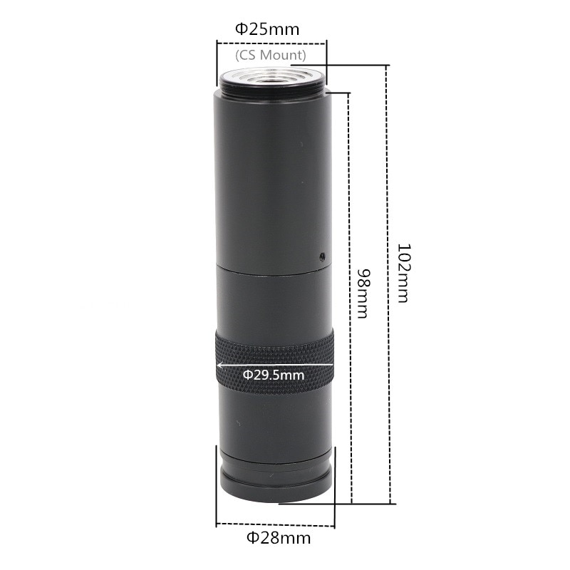 Industry microscope camera C - mount lens glass 180X Camera Magnifier Magnification Adjustable Zoom Eyepiece Magnifier