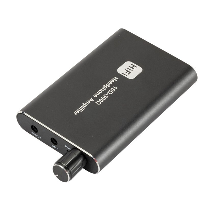 Hoofdtelefoonversterker, draagbare 3.5mm -headsetversterker, compatibel met telefoons, , mp3/4 en computers
