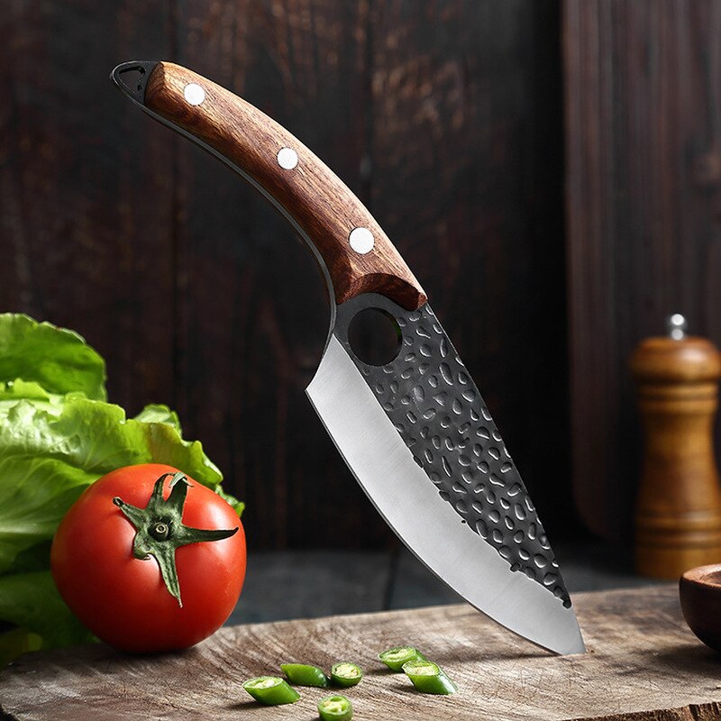 6 Inch Hand-forged Stainless Steel Butcher Knife Boning Knife Fish Knife Kitchen Cleaver Butcher Fish Fillet Cooking Tool