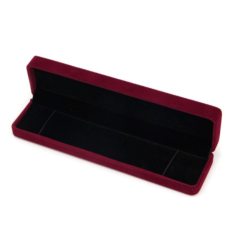 1Pcs Jewelry Box necklace bracelet Ring Storage Box Organizer Display Case Lovely pink girls: D2