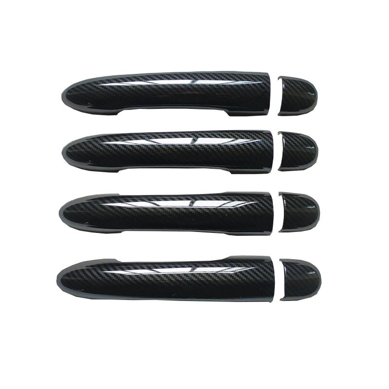 Door Handle Cover Trim Handles Covers for Renault Megane 2 Ii Mk2 Car Accessories Plastic Carbon Fiber