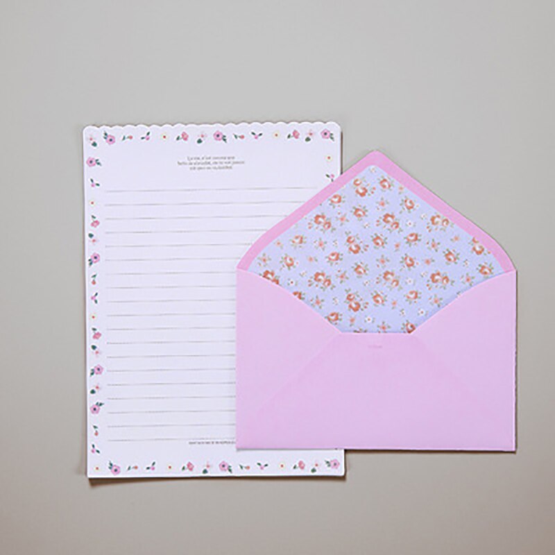 Cute Kawaii Lovely Special Writing Stationery Paper with 12 Envelope - 24 Letter paper: C