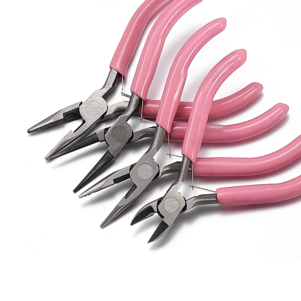 Roze Kleur Splicing En Vaststelling Sieraden Tangen Gereedschap & Apparatuur Kit Voor Diy Sieraden Maken Tools Handmde Craft Accessoire