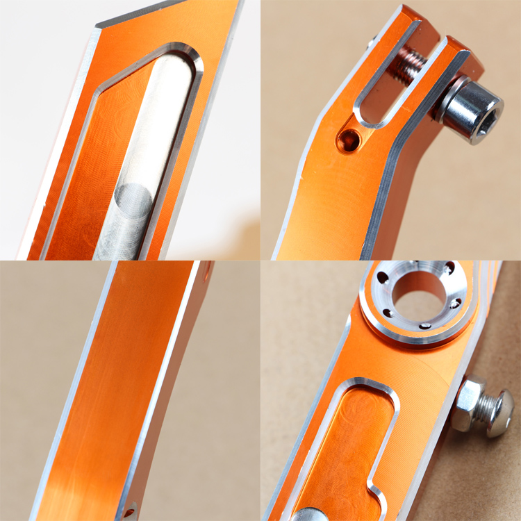 Alliage d'aluminium 280mm motos béquille coup de pied côté support moto Scooter rue Standard pour terre BWS/TTX/SMAX