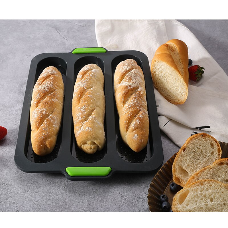 Silicone Baguette Mold Non Stick Bread Loaf Bakeware Kitchen Tool Food Grade Silicone High Temperature Resistance DIY Bread Mold