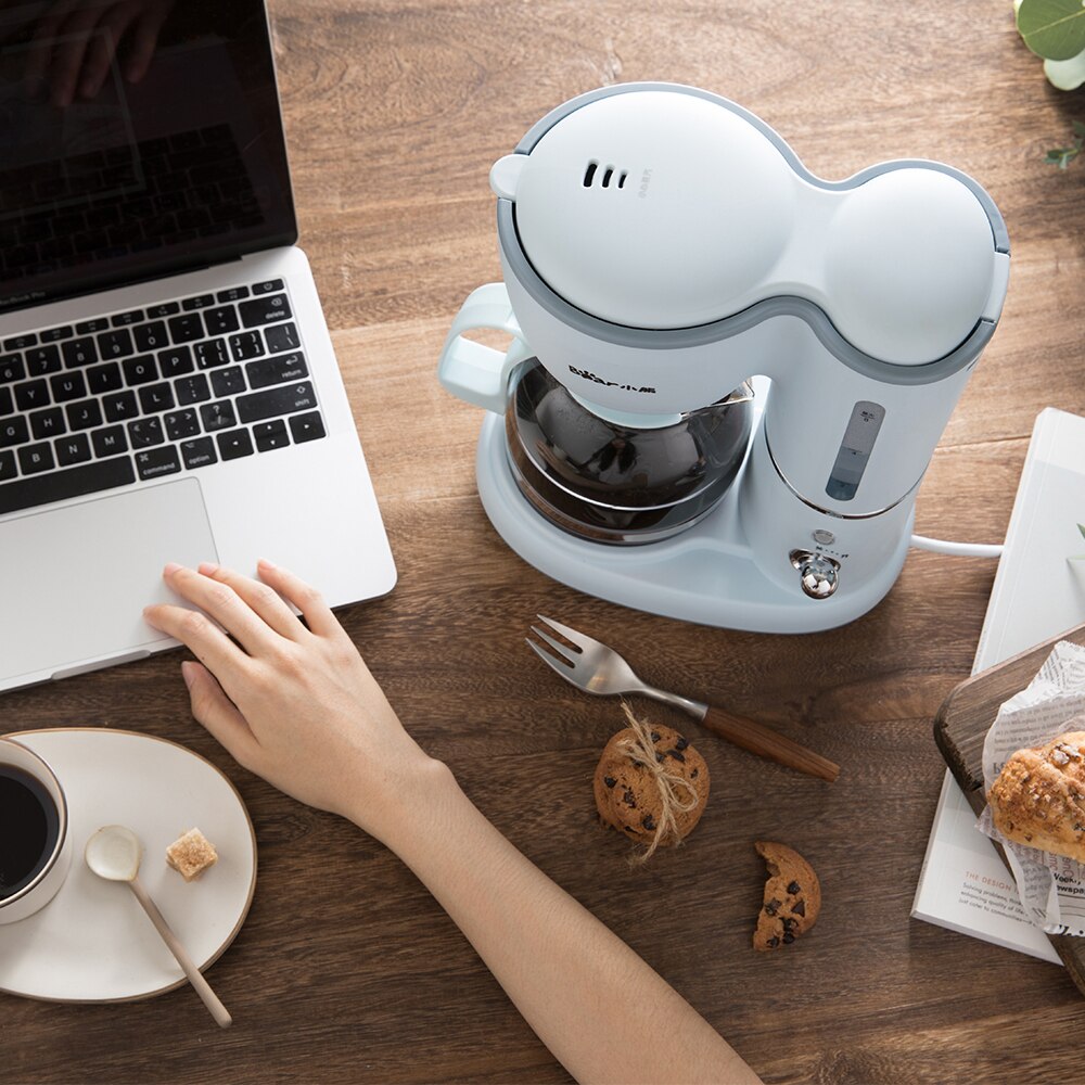 Bear 0.6L Mini Drip Type Automatic Coffee Machine Electric American Coffee Machine Multi-function Coffee Maker Kitchen Appliance