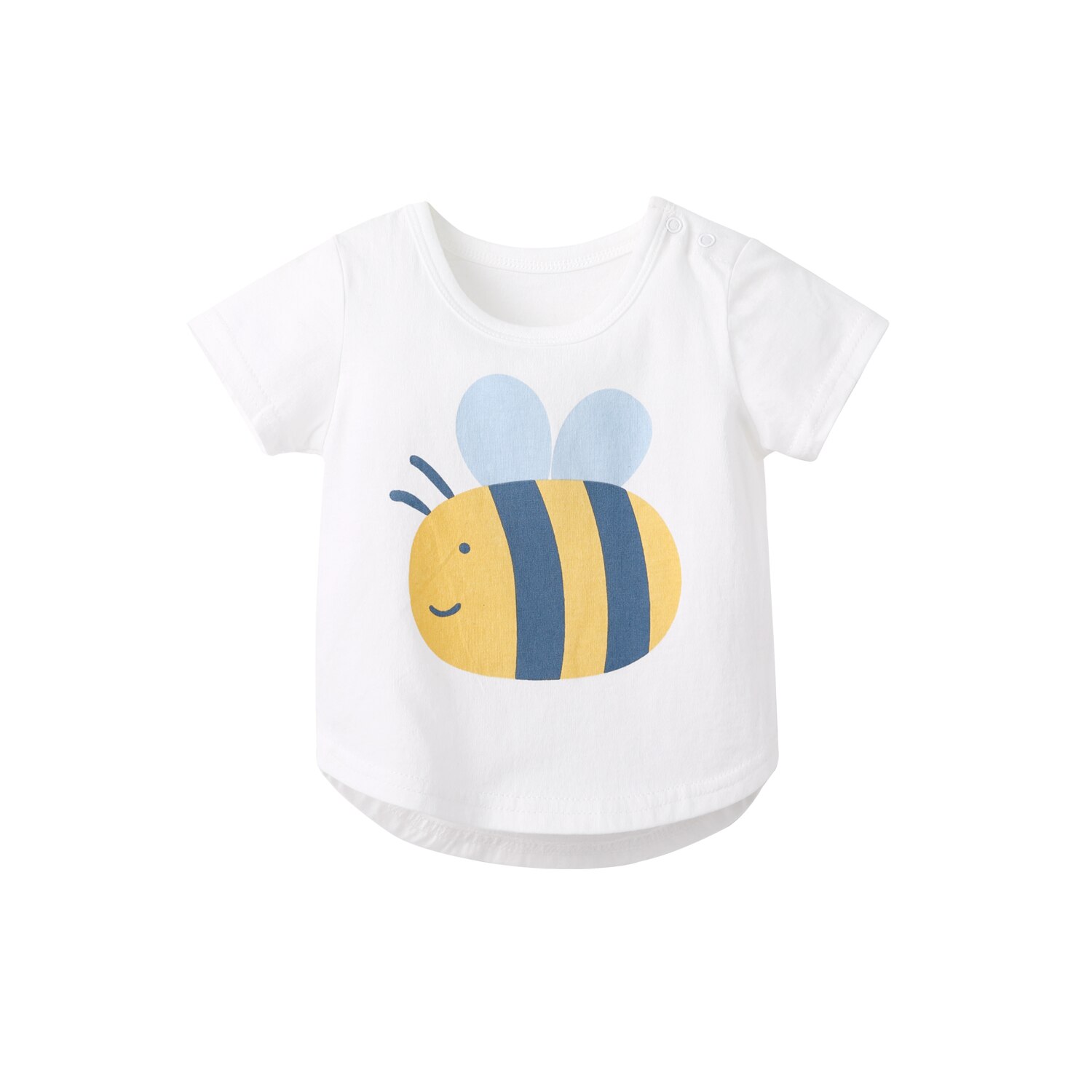 Pureborn 2-Pack Pasgeboren Unisex Baby Tees Cartoon Bijen Baby Jongen Meisje T-shirts Katoen Korte Mouw Tops Kleding Zomer kleding
