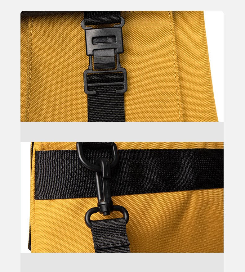 Bolso de mensajero amarillo de simple, bolso de teléfono para hombre, bolso de lona para mujer, bolsos de hombro para niño, bolso de escuela de verano