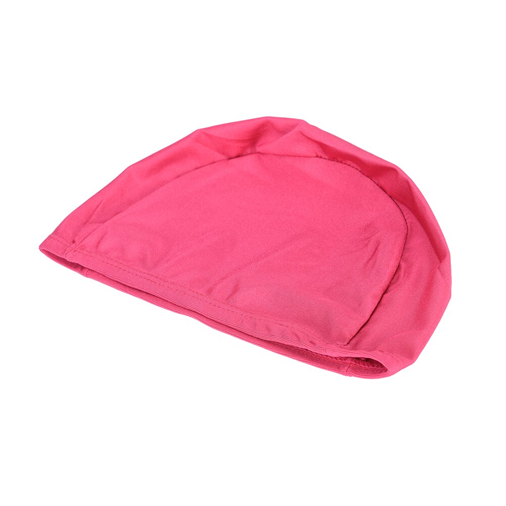 Gorro de natación de tela con protección de orejas de pelo largo para deportes en la piscina, gorra deportiva para adultos, hombres y mujeres, gorros de baño ultrafinos para adultos, tamaño libre