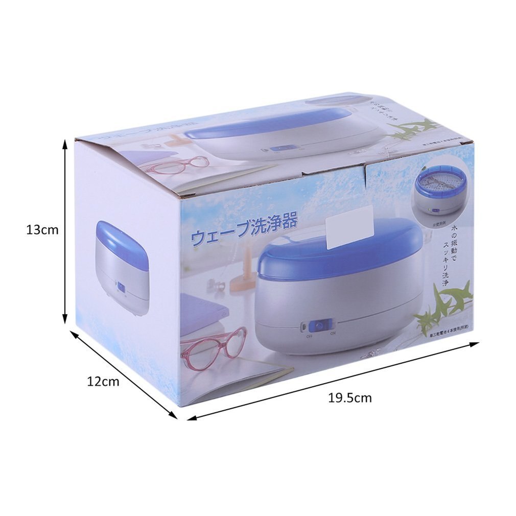 Limpiador ultrasónico para joyería, limpiador para cortadores para manicura, Micro herramientas, gafas para afeitar, máquina de limpieza por ultrasonidos, 600ml